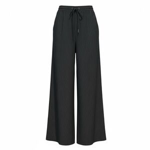 Vera Wang Charcoal Pinstripe Wide-Leg Pants